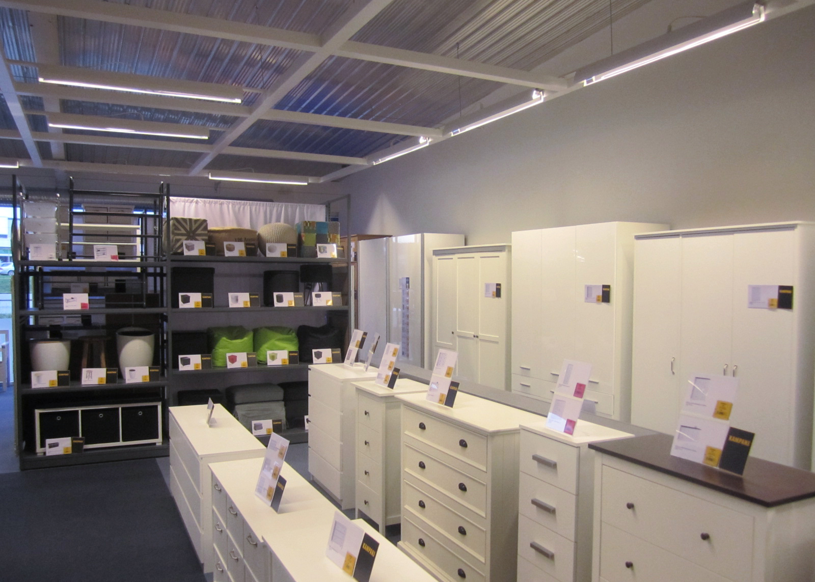 Tego can provide bespoke ceiling and lighting solutions for your business.