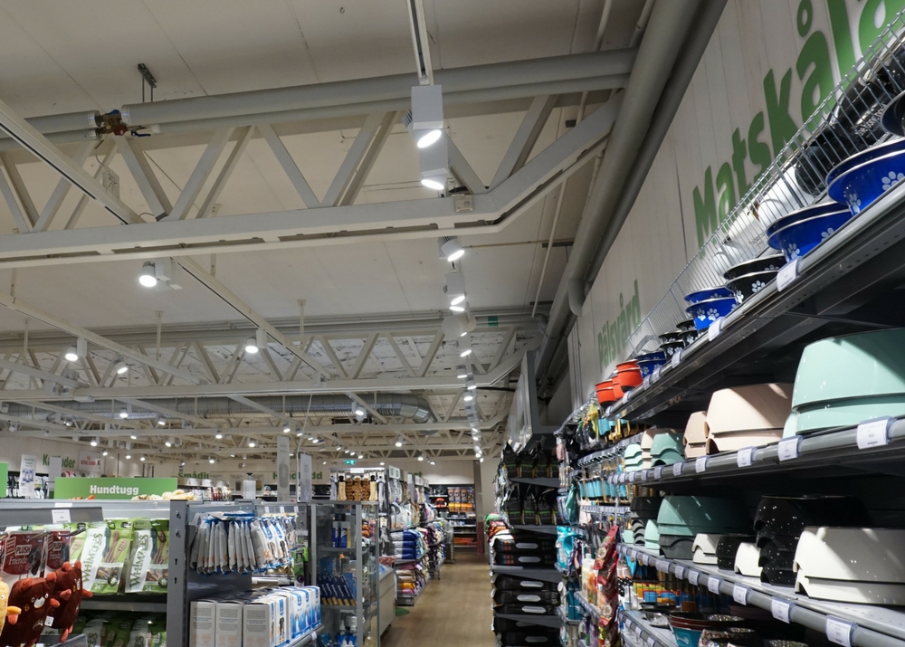 Tego undertak (plafond suspendu) för dagligvaruhandel och köpcentrum - alltid rätt i tiden!